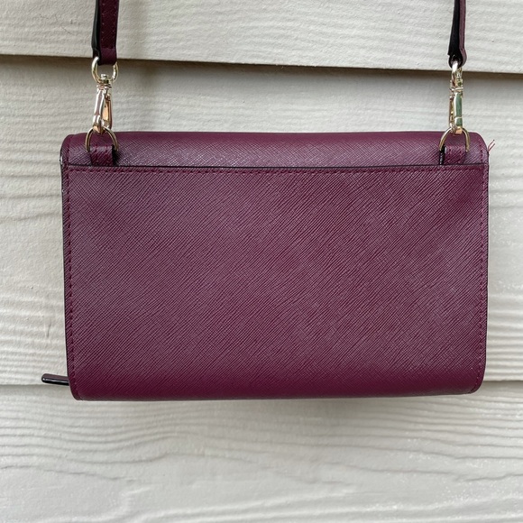 Kate Spade Laurel Way Winni Mini Deep Plum Leather - Picture 10 of 16